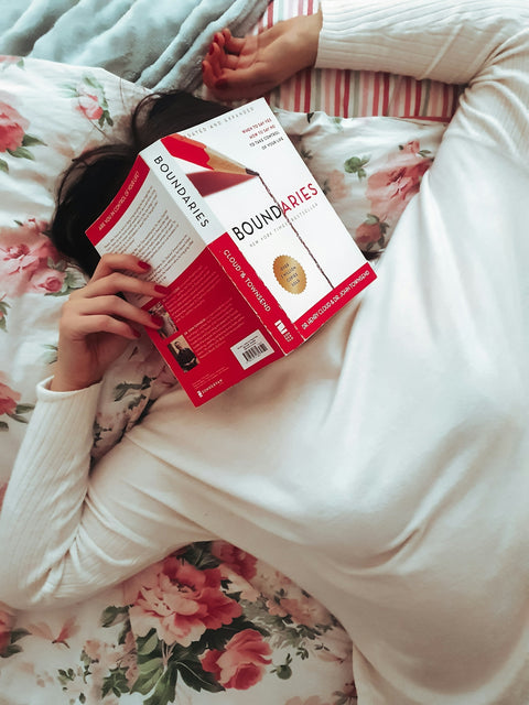 a person reading a book